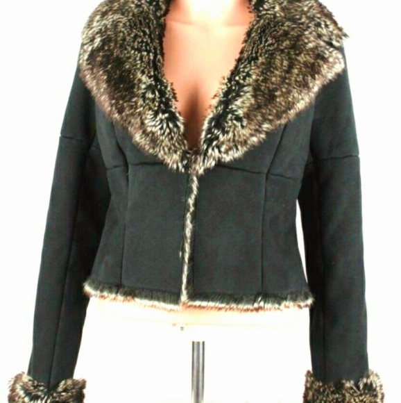 Express Suede Fur Jacket NWOT - Picture 3 of 10